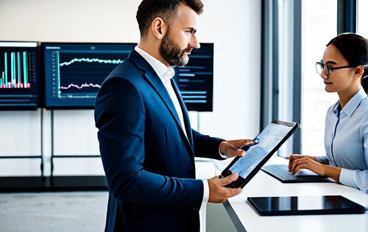 A focused professional, mid-30s, gender-neutral, in a crisp, modest business casual shirt and trousers, is seated at a sleek, minimalist desk in a bright, modern logistics training center. Large digital screens display complex supply chain analytics, real-time tracking data, and AI-driven optimization algorithms. The professional is looking at one screen with a thoughtful expression, perhaps interacting with a tablet or a modern logistics software interface. The background shows blurred outlines of other professionals engaged in learning, emphasizing a collaborative and high-tech environment. The scene is well-lit with natural light, creating an atmosphere of innovation and strategic thinking. Fully clothed, appropriate attire, professional dress, safe for work, appropriate content, perfect anatomy, correct proportions, natural pose, well-formed hands, proper finger count, natural body proportions, professional photography, high quality.