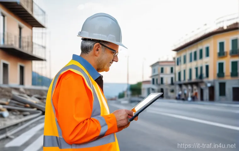 교통관리 업무일지 작성법 - **Prompt 1: Transitioning to Digital Documentation in Italian Traffic Management**
"A scene capt...