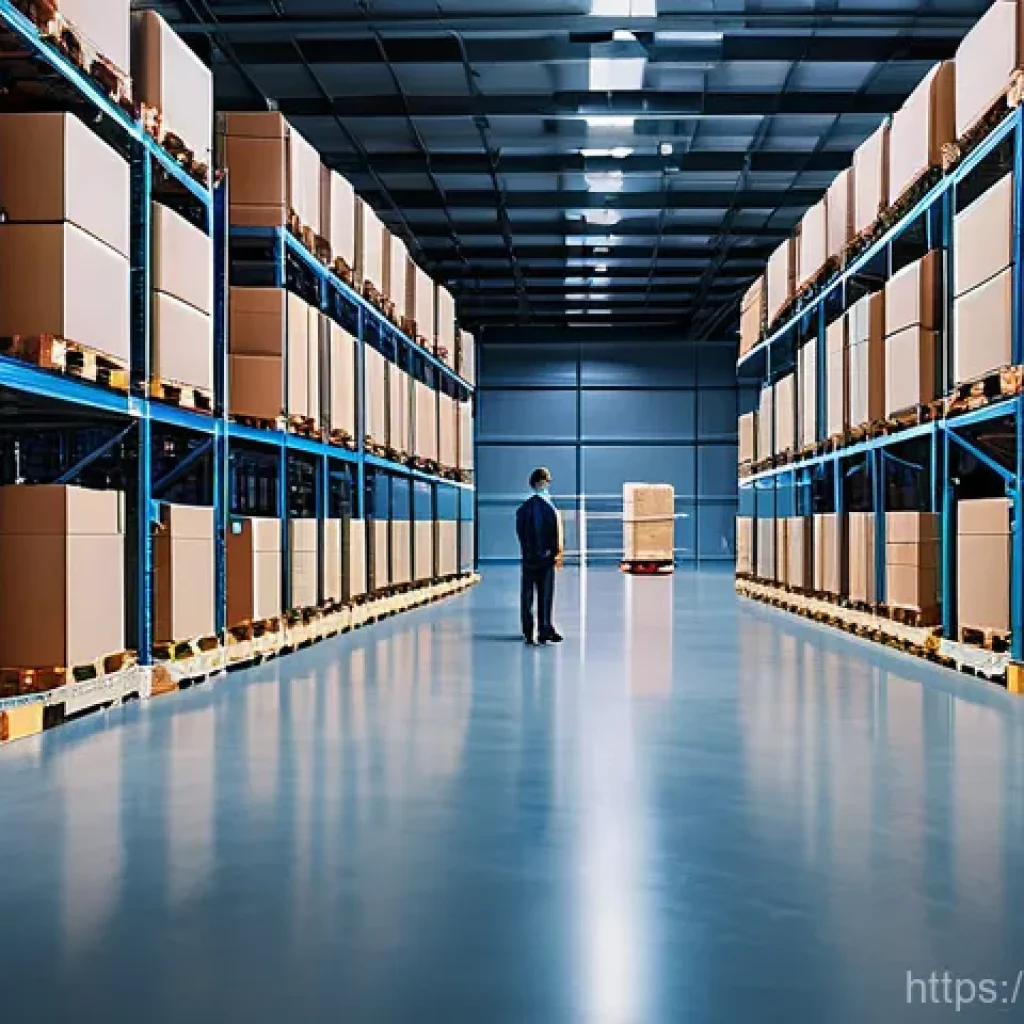 교통직 이직 후 연봉 상승 사례 - **Prompt: "A sleek, futuristic Italian logistics warehouse at dusk. Automated guided vehicles (AGVs)...