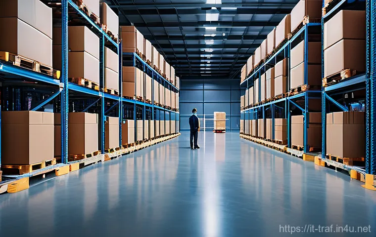 교통직 이직 후 연봉 상승 사례 - **Prompt: "A sleek, futuristic Italian logistics warehouse at dusk. Automated guided vehicles (AGVs)...