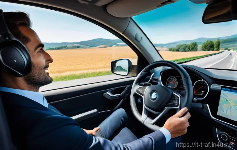 교통직 자격증의 최신 트렌드와 전망 - Prompt 1: Modern Italian Professional Driver with Advanced Technology**